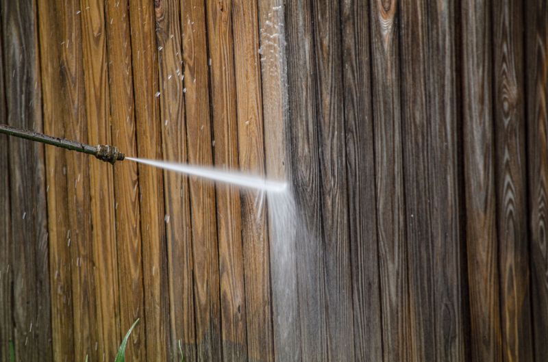 Cleaning a Wooden Fence