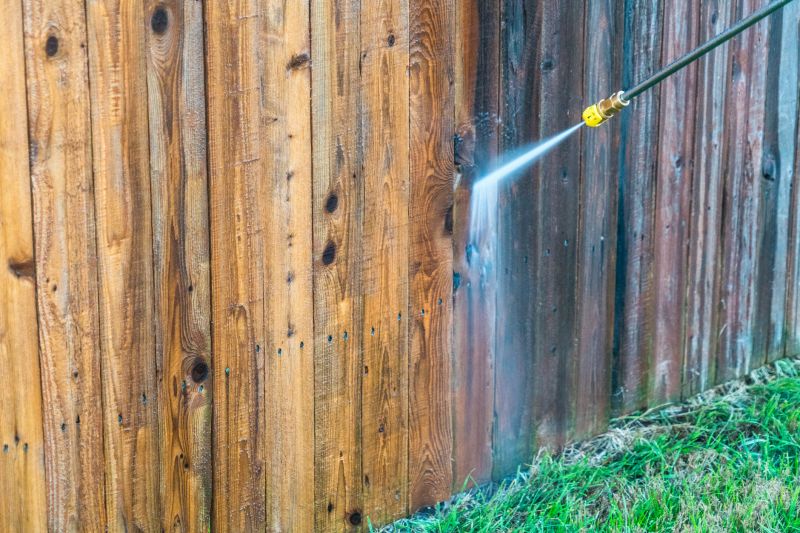 Cleaning a Wooden Fence